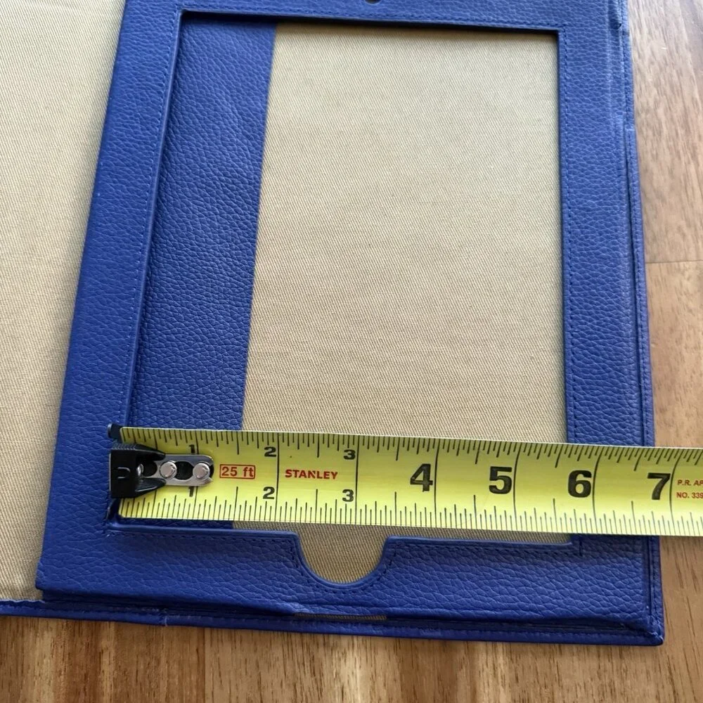 Polo Ralph Lauren Leather Blue‎ Case For Ipad Or Tablet Media Case Embossed NWT